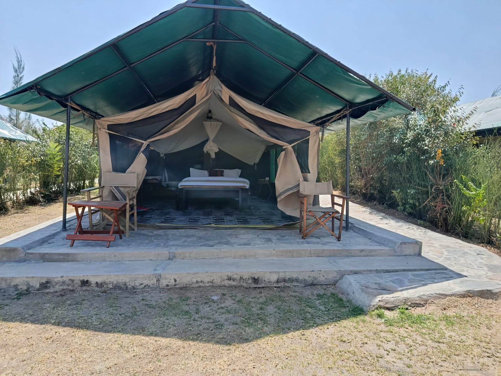 Comfort Tent with one queen-size bed