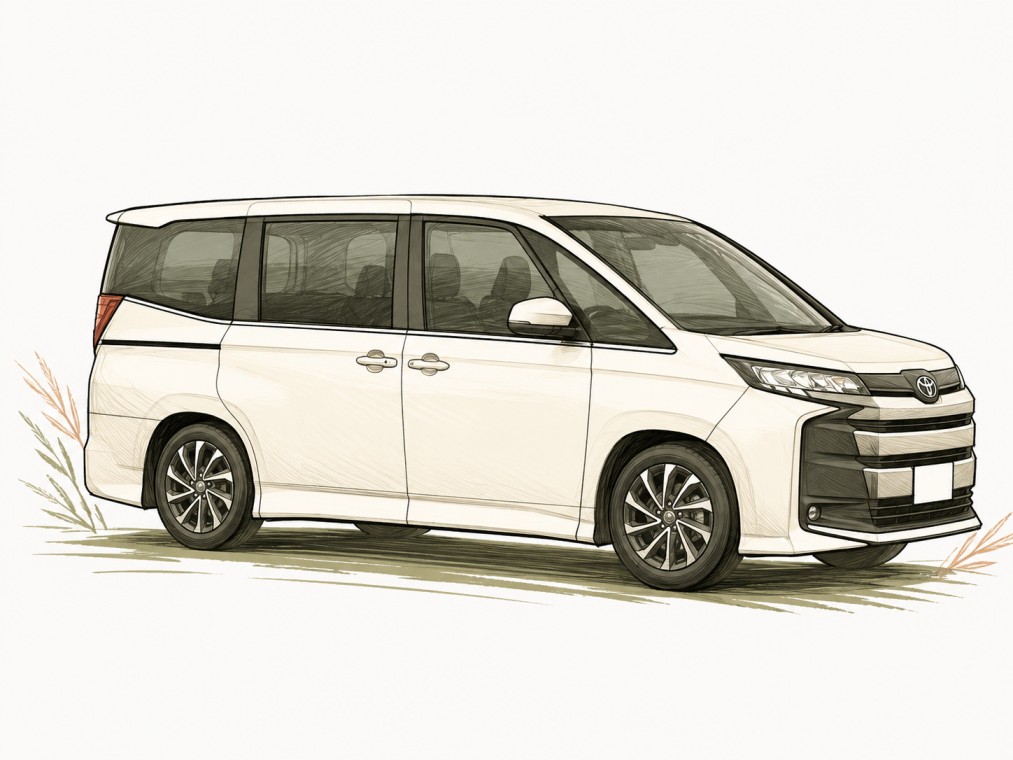 Toyota Noah minivan used for Nairobi to Masai Mara transfers